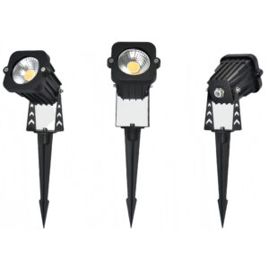 ZX LED Outdoor Landscape Spotlight with Glass Shade